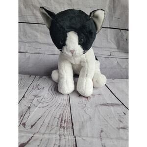 Applause By Russ Black And White Cat Stuffed Animal Plush 9 Inch Tall